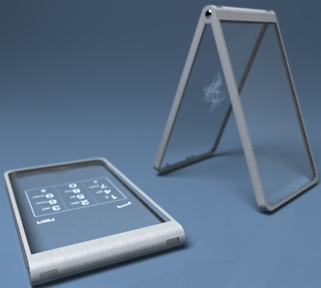 glassy glassy transparent phone concept