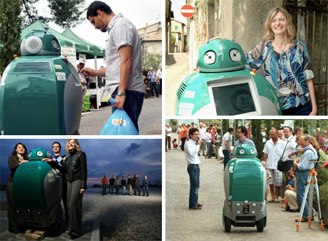 italian dustbot dustcart robot wall-e