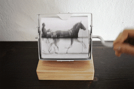 Image of horse running from flipped pages