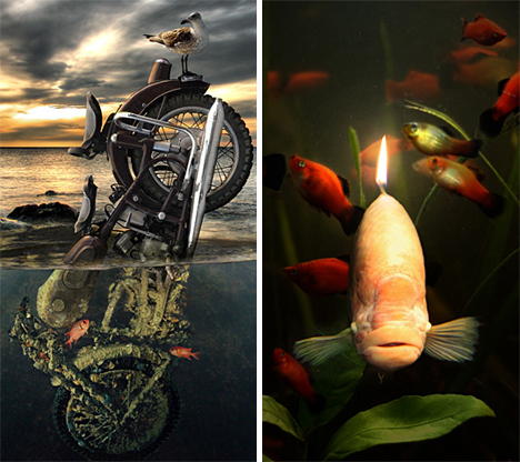 Jan Oliehoek motorbike and candlefish