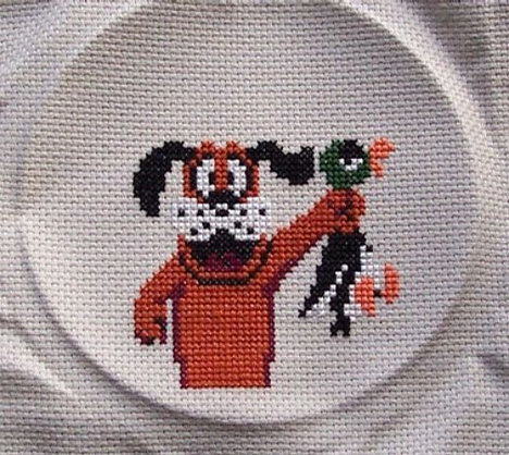 duck hunt cross stitch