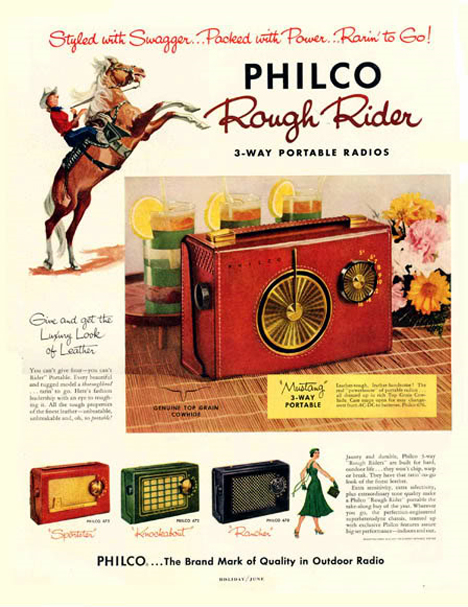 vintage portable radio ad