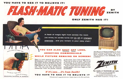 vintage zenith flashmatic ad