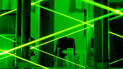 green reflected lasers