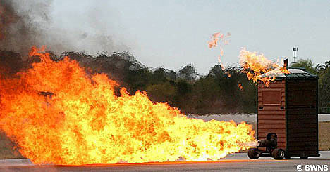 jet powered portable toilet