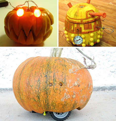 robot jack o lanterns