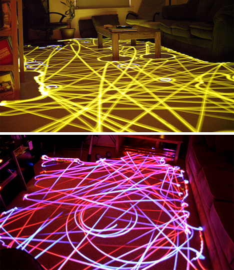 roomba full room LED art