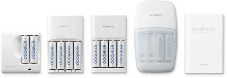 sanyo eneloop rechargeable batteries chargers