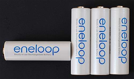 sanyo eneloop rechargeable battery 1000 charges