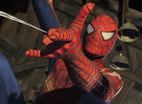 spider-man shooting web