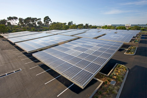 envision solar parking lot panels