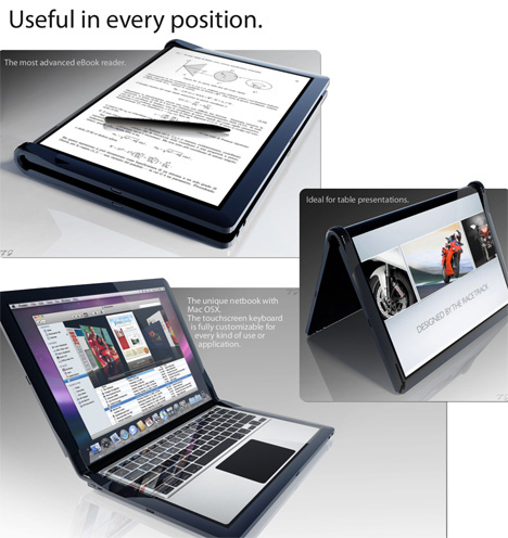 macbook touch design bendable computer concept