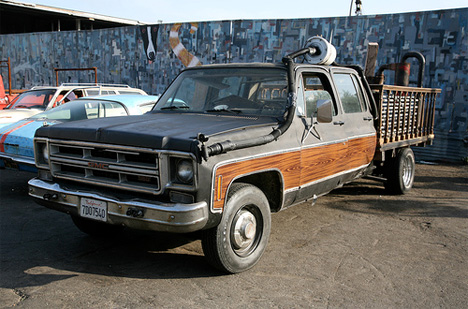 chicken john rinaldi coffee grounds pickup truck