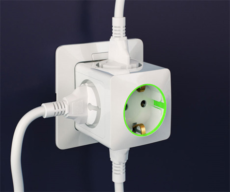 five sided wall plug outlet concept