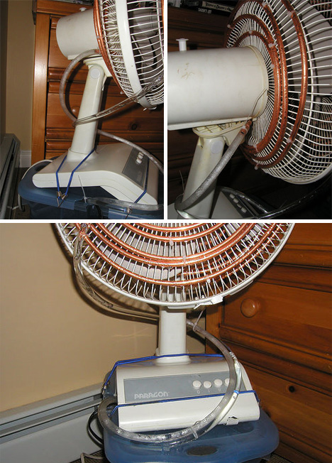 Coolest Hack Ever Cool Water Pipes Fan Diy Ac Gadgets Science Technology