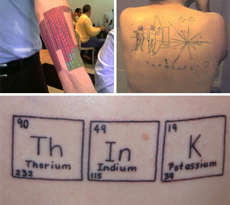 periodic table voyager plaque tattoos