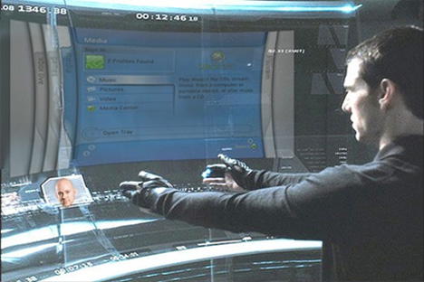 sixthsense minority report virtual interface