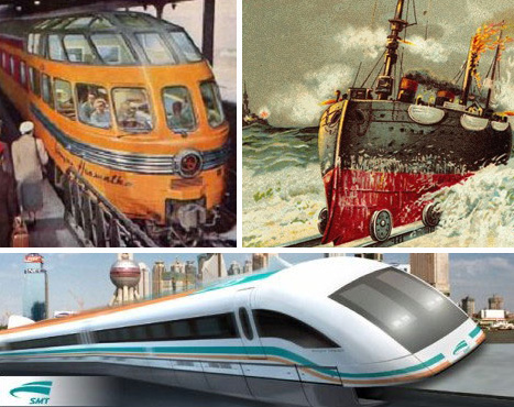 futuristic trains