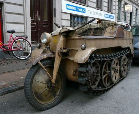 Two Tracks, One Tire: The WWII Half-Motorcycle, Half-Tank