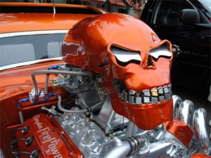 Highway Terror: Rad Scary Customized Skull Hot Rod | Gadgets, Science ...