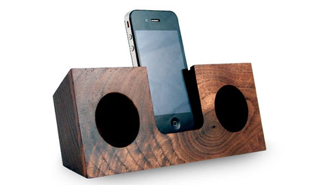 Wood You Listen to This? Power-Free Acoustic iPhone Amp 