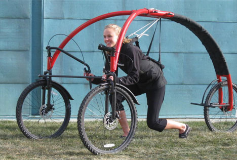 Cool Harness Bike Combines Running Swimming and Flying Gadgets