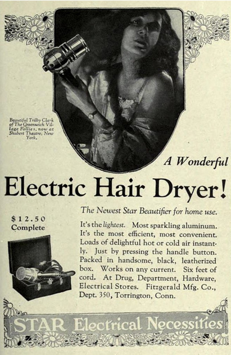 1920s inventions hair dryer