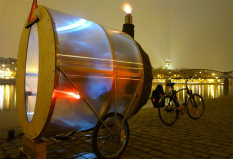 Road Relaxation: Bike-Towed Sauna Steams You On the Go | Gadgets, Science &  Technology
