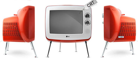 lg crt tv retro