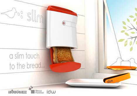 Thin is In: Wall-Mounted Toaster For Spacious Breakfasts