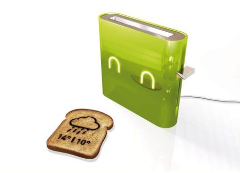 Thin is In: Wall-Mounted Toaster For Spacious Breakfasts