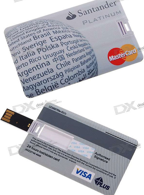 credit card usb drive