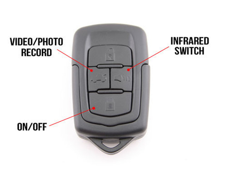 spy cam car key