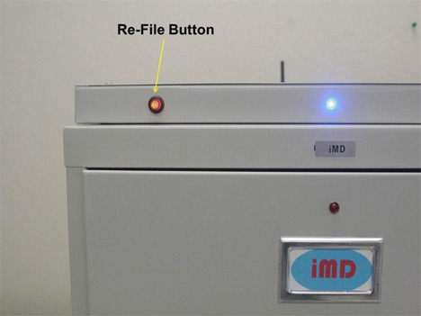 iMD filing system re-file button