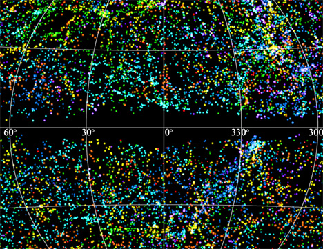 map of the universe