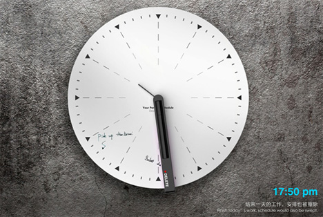 erasable whiteboard clock