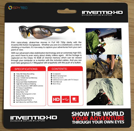 inventio recording sports sunglasses