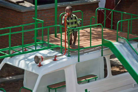 malawi hospital ambulance playground