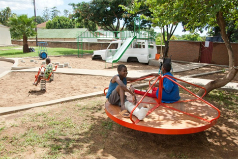 playground recycled car parts