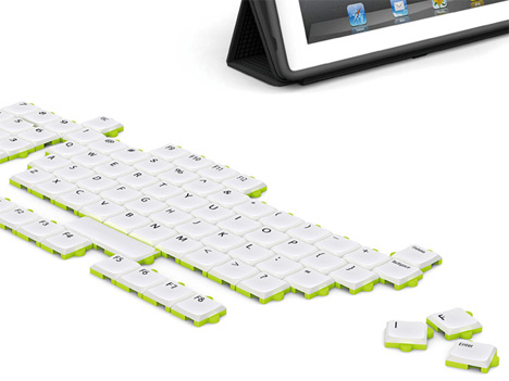 puzzle keyboard design concept