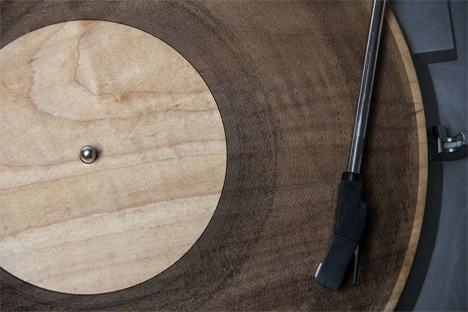 laser cut wood records