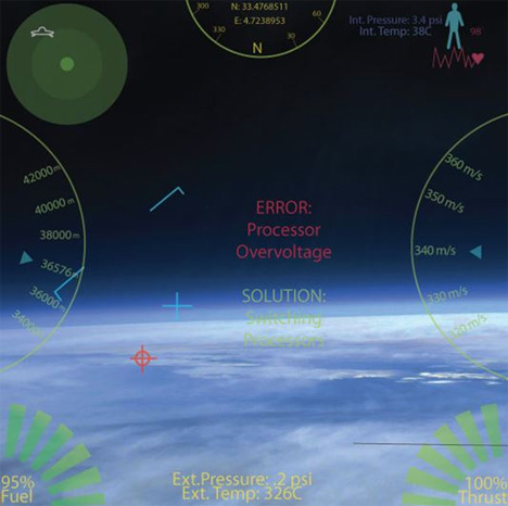 space dive suit HUD