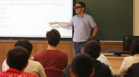 professors augmented reality glasses