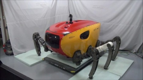 crab-like underwater exploration robot