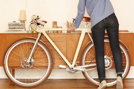 wooden bicycle