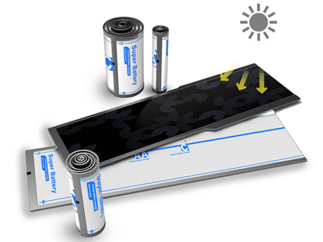 solar rechargeable battery