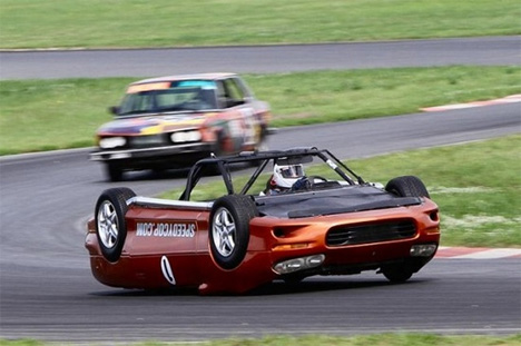 speedycop upside down racing camaro