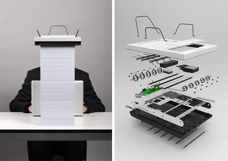 stack printer exploded view