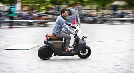 electric bioplastic scooter