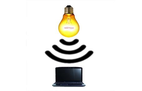 li-fi wireless internet light bulb